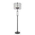 Estallar 63 in. Three Lights Novelty Floor Lamp with Black Novelty Shade, Black ES3108903